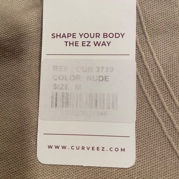 Curveez® Signature Control Briefs Underwear Shapewear Tan Sz MED  CUR3739 - Picture 4 of 4